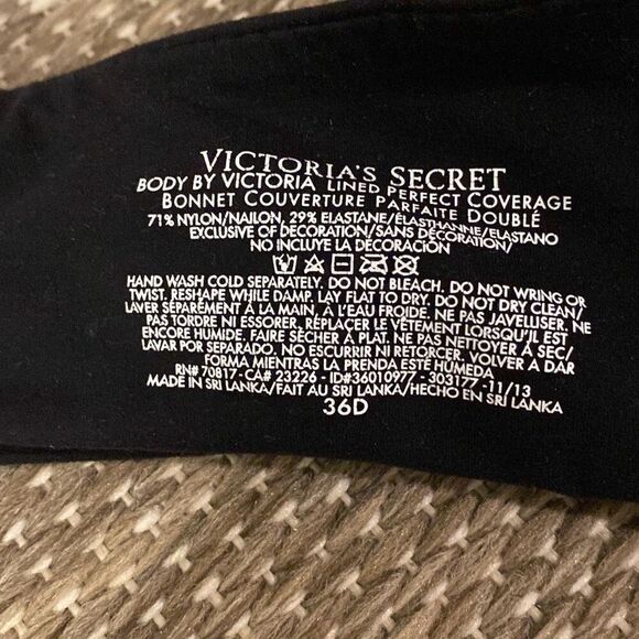 Victoria’s Secret bra lined perfect coverage size 36D - Picture 4 of 5